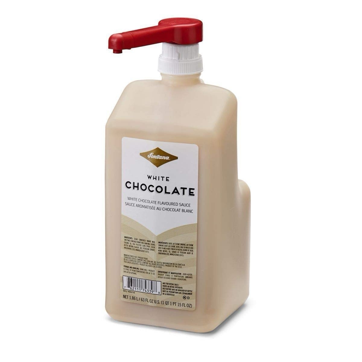 Fontana White Chocolate Mocha Sauce W/PUMP BEST BY NOV 24, 2026 Fontana White Chocolate Mocha Sauce W/PUMP BEST BY NOV 24, 2026