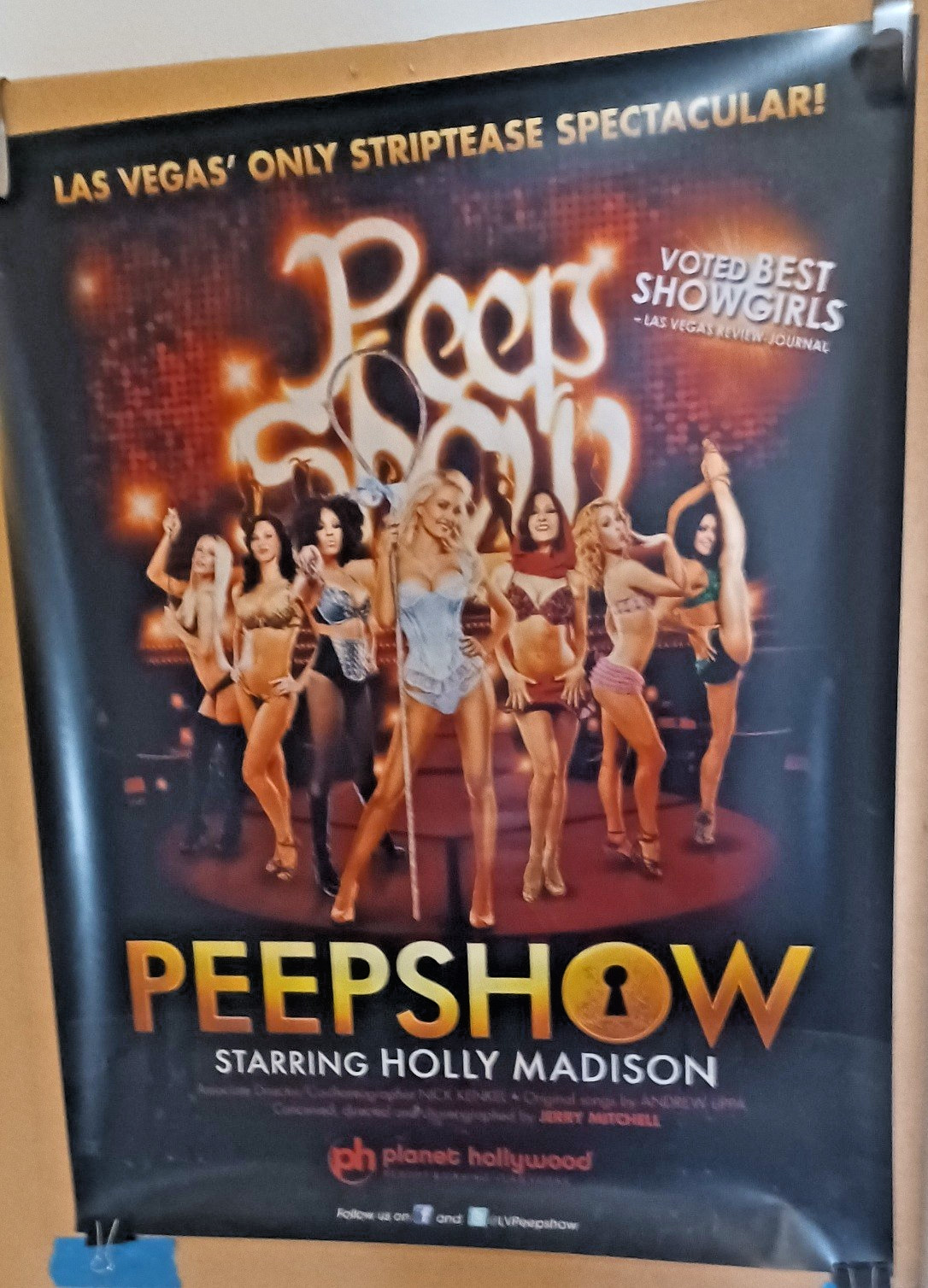 PEEPSHOW Holly Madison Mint Poster 28x22 Las Vegas Showgirl PEEPSHOW Holly Madison Mint Poster 28x22 Las Vegas Showgirl
