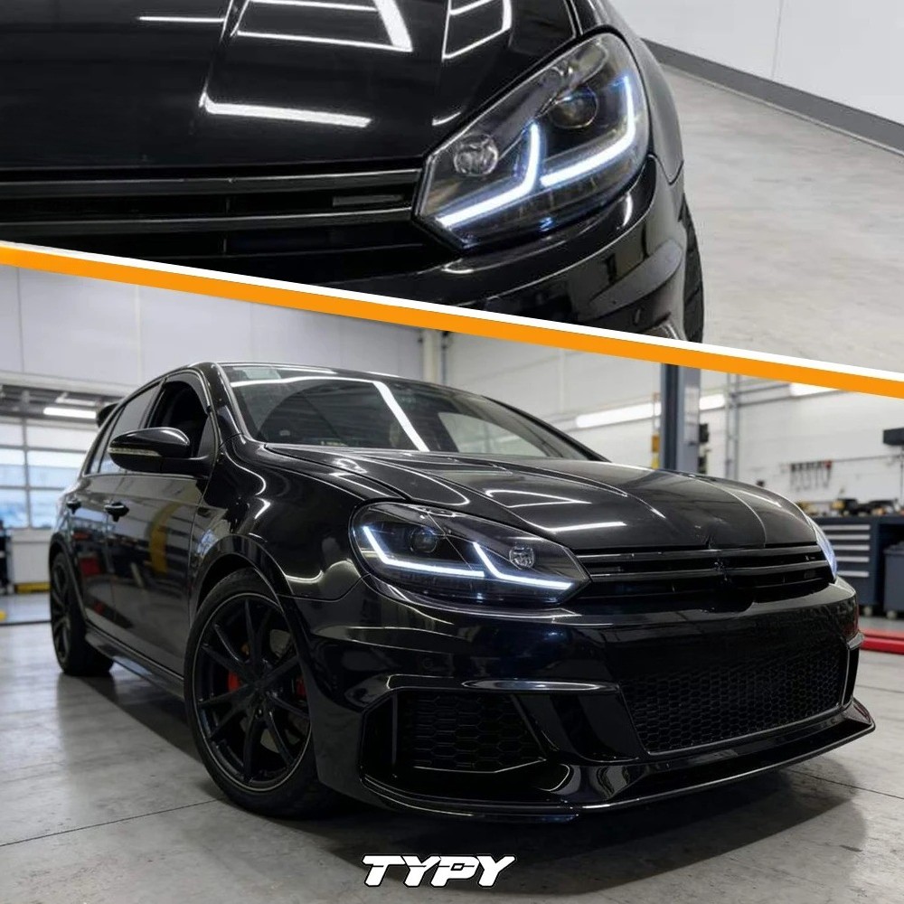 LED Headlight Only Fit For Golf 6 MK6 09-12 Original Halogen Front Light w/ DRL LED Headlight Only Fit For Golf 6 MK6 09-12 Original Halogen Front Light w/ DRL
