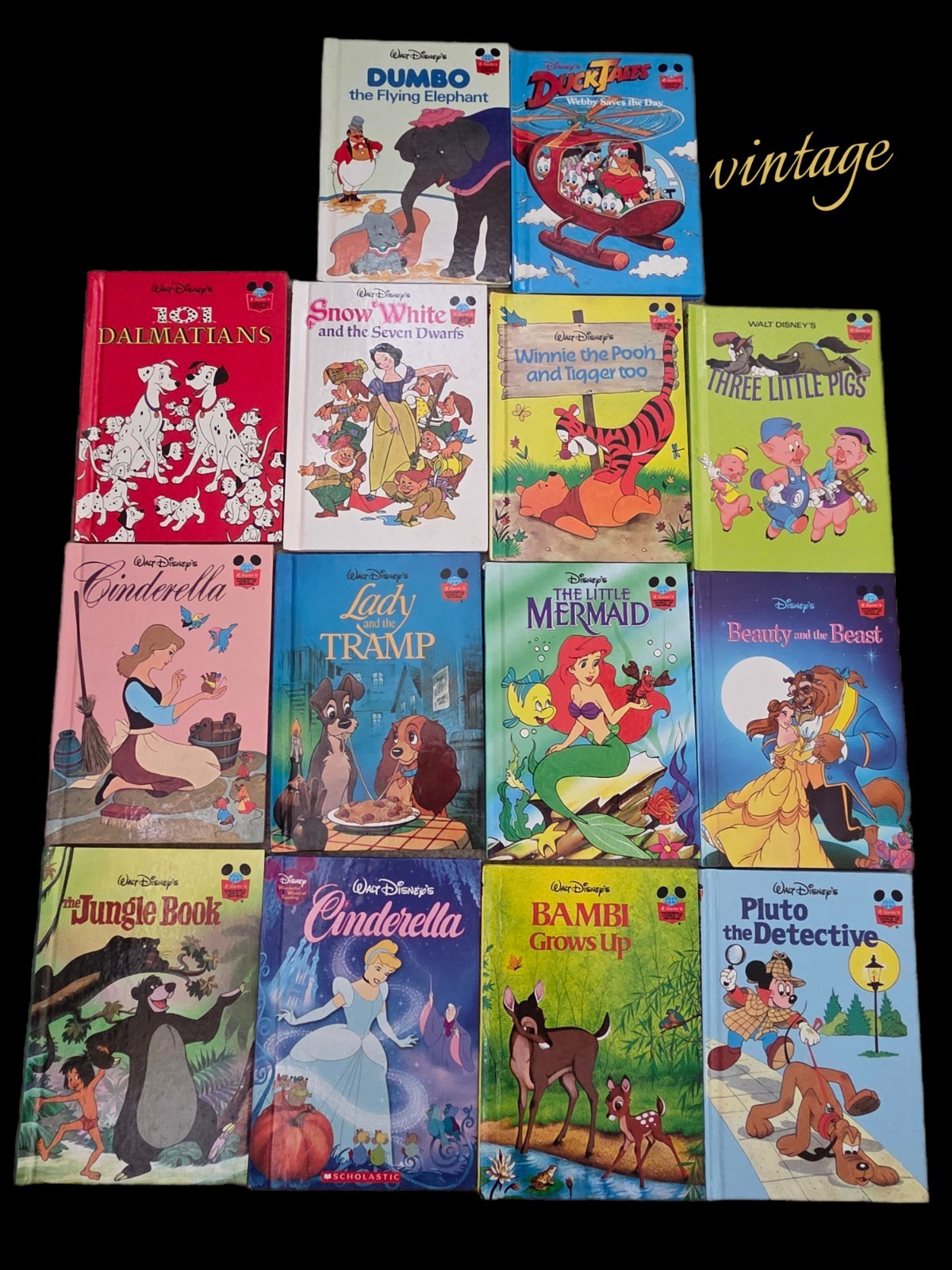 Vintage Disney Children's Books Collection lot 14 rare hardback