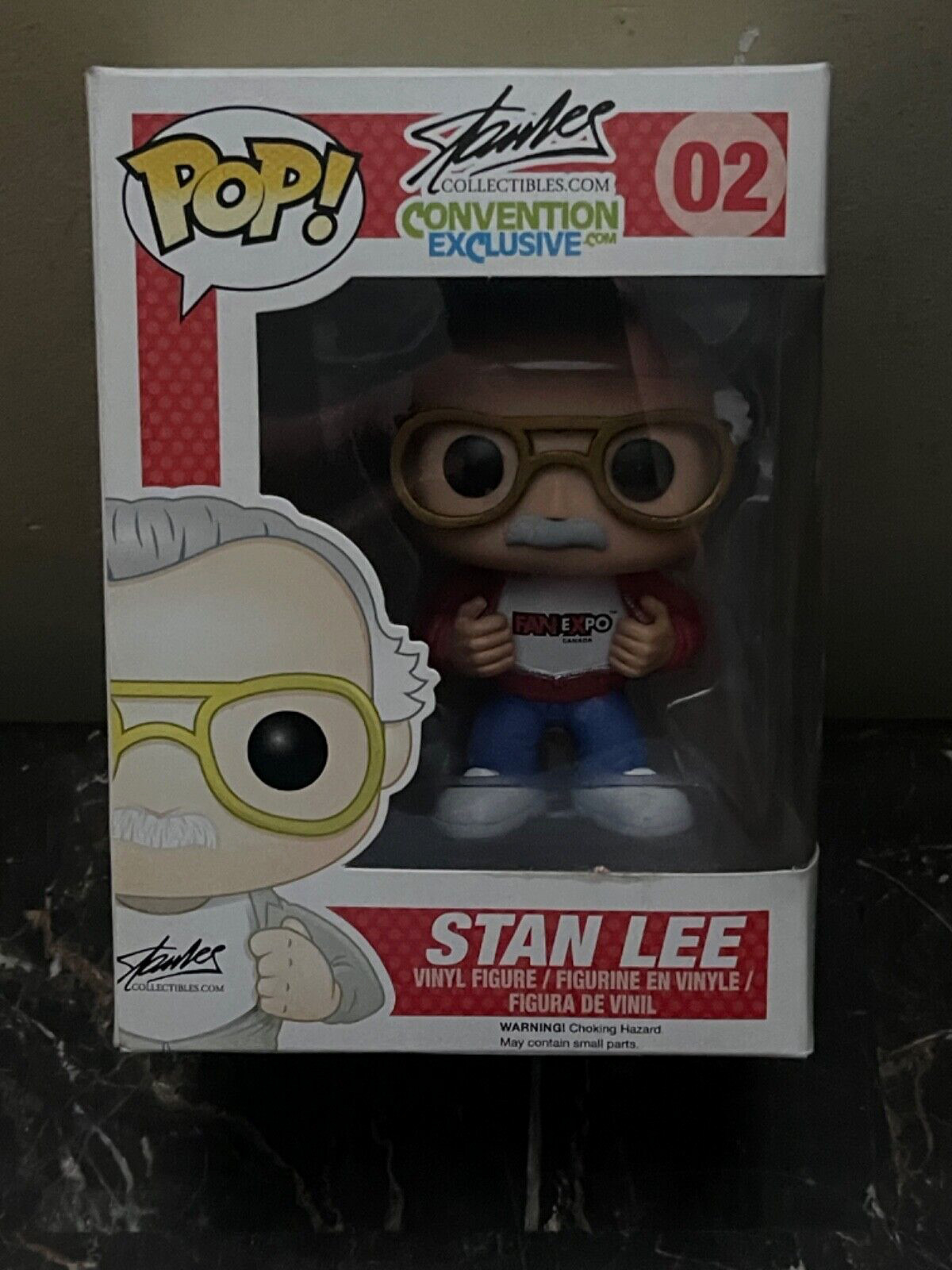 RARE Funko POP Stan Lee 02 FANEXPO Canada Exclusive w/ White Shoes RARE Funko POP Stan Lee 02 FANEXPO Canada Exclusive w/ White Shoes