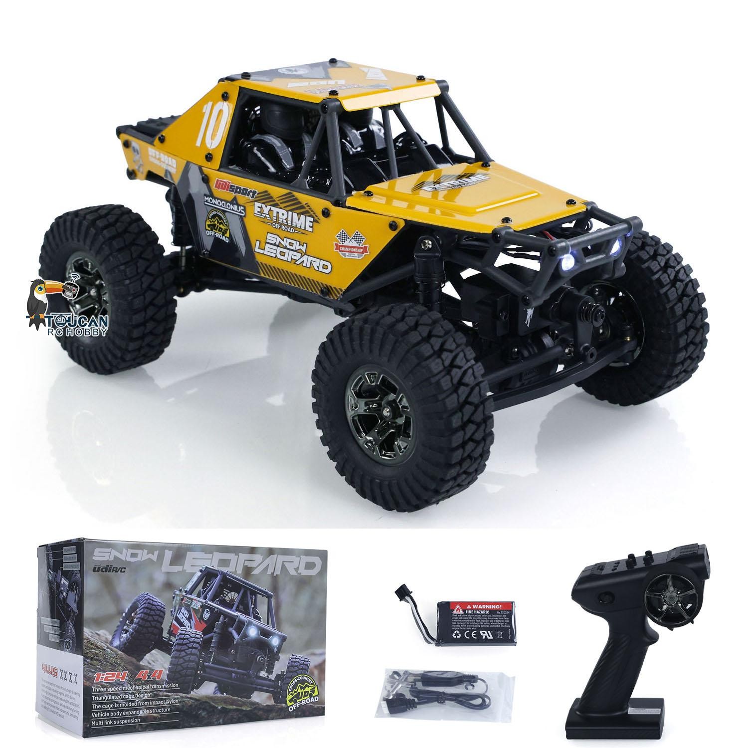 US Stock UdiRC UCX2405PRO 1:24 4x4 RC Rock Crawler Brushless Motor Off-Road Car