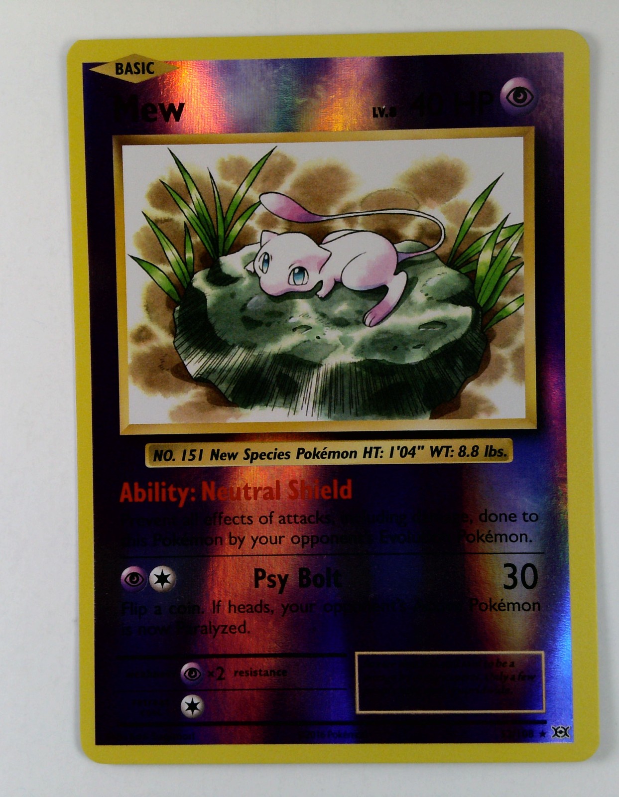 The Pokmon Company Mew 53/108 Evolutions 2016 40 HP Basic Reverse Holo ENG 040 The Pokmon Company Mew 53/108 Evolutions 2016 40 HP Basic Reverse Holo ENG 040