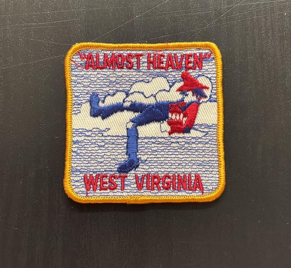 Vintage Almost Heaven West Virginia Souvenir Patch Vintage Almost Heaven West Virginia Souvenir Patch