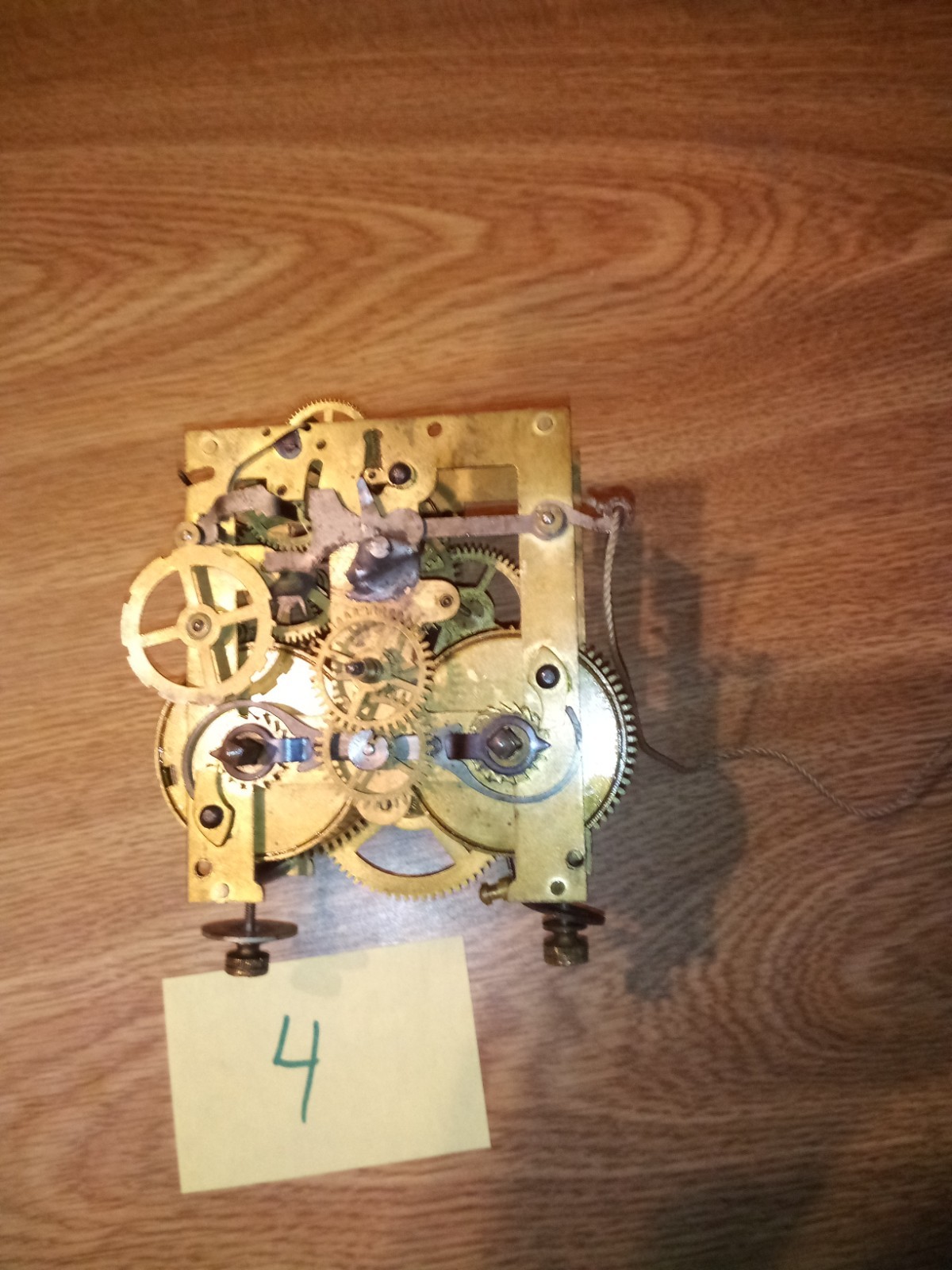 Antique JUNGHANS Mechanical Spring Driven CLOCK MOVEMENT for Parts