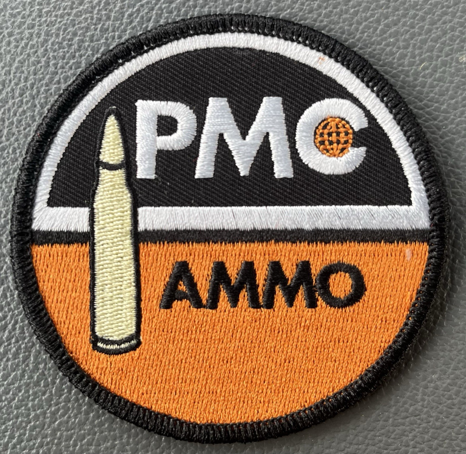 PMC Amo Firearms Vintage Style embroidered patch