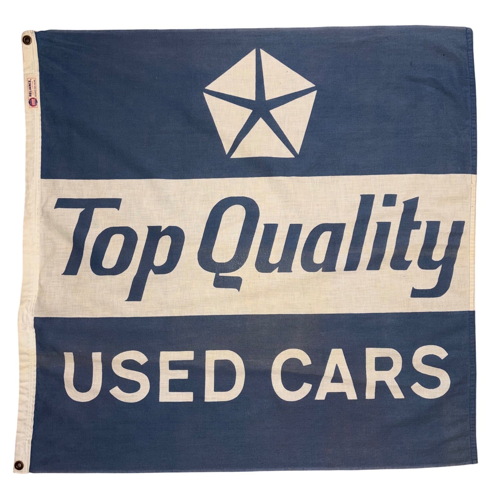 Vintage Chrysler Pentastar Top Quality Used Cars Dealership Flag Annin Reliance