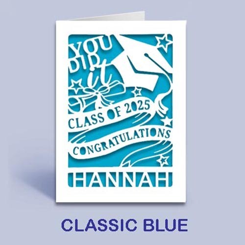 Personalized Class of 2025 Graduation Cards - Papercut Greeting Cards (#25201)
