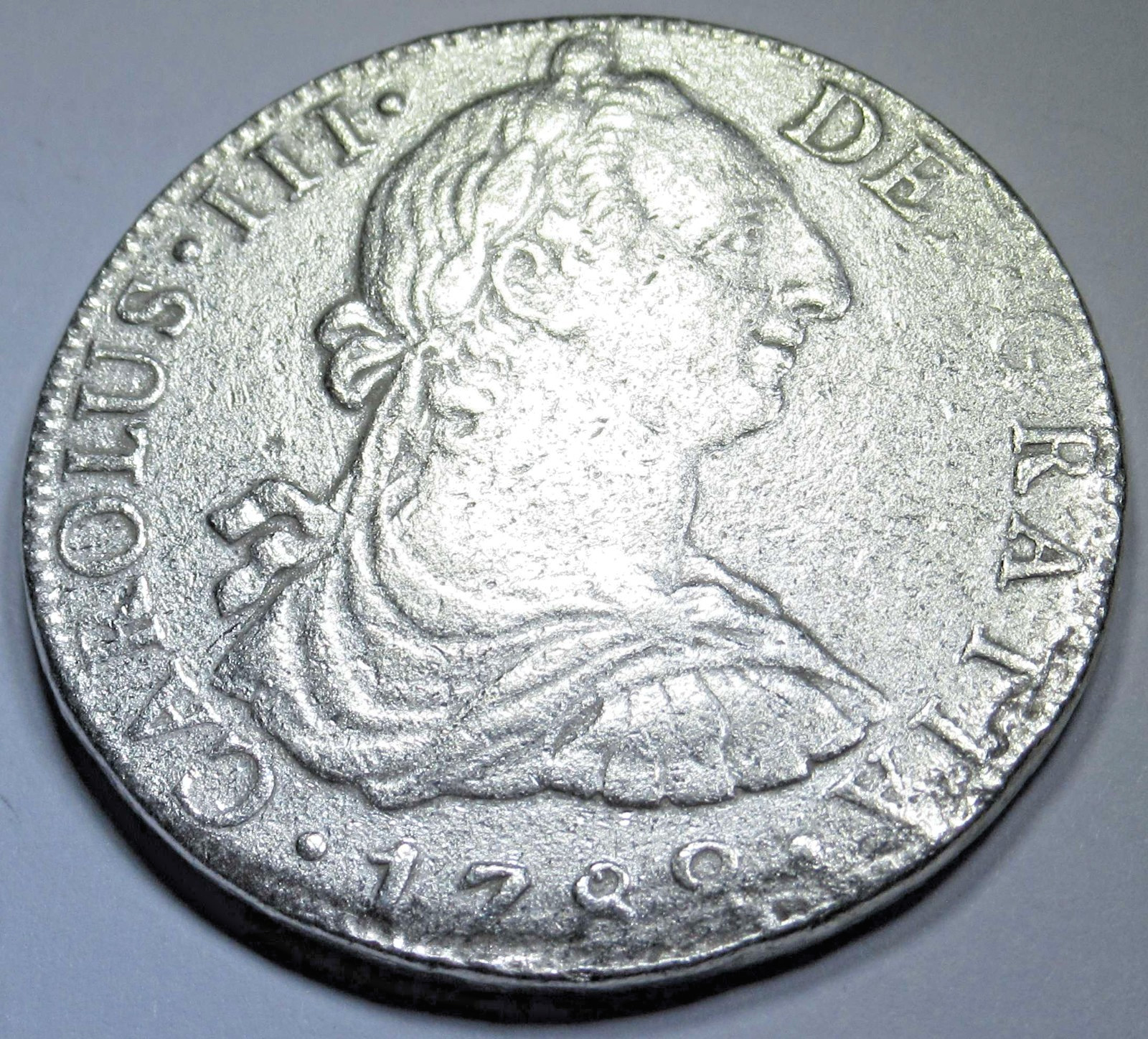 1782 El Cazador Shipwreck Spanish Mexico 8 Reales 1700\'s Colonial Dollar 8R Coin