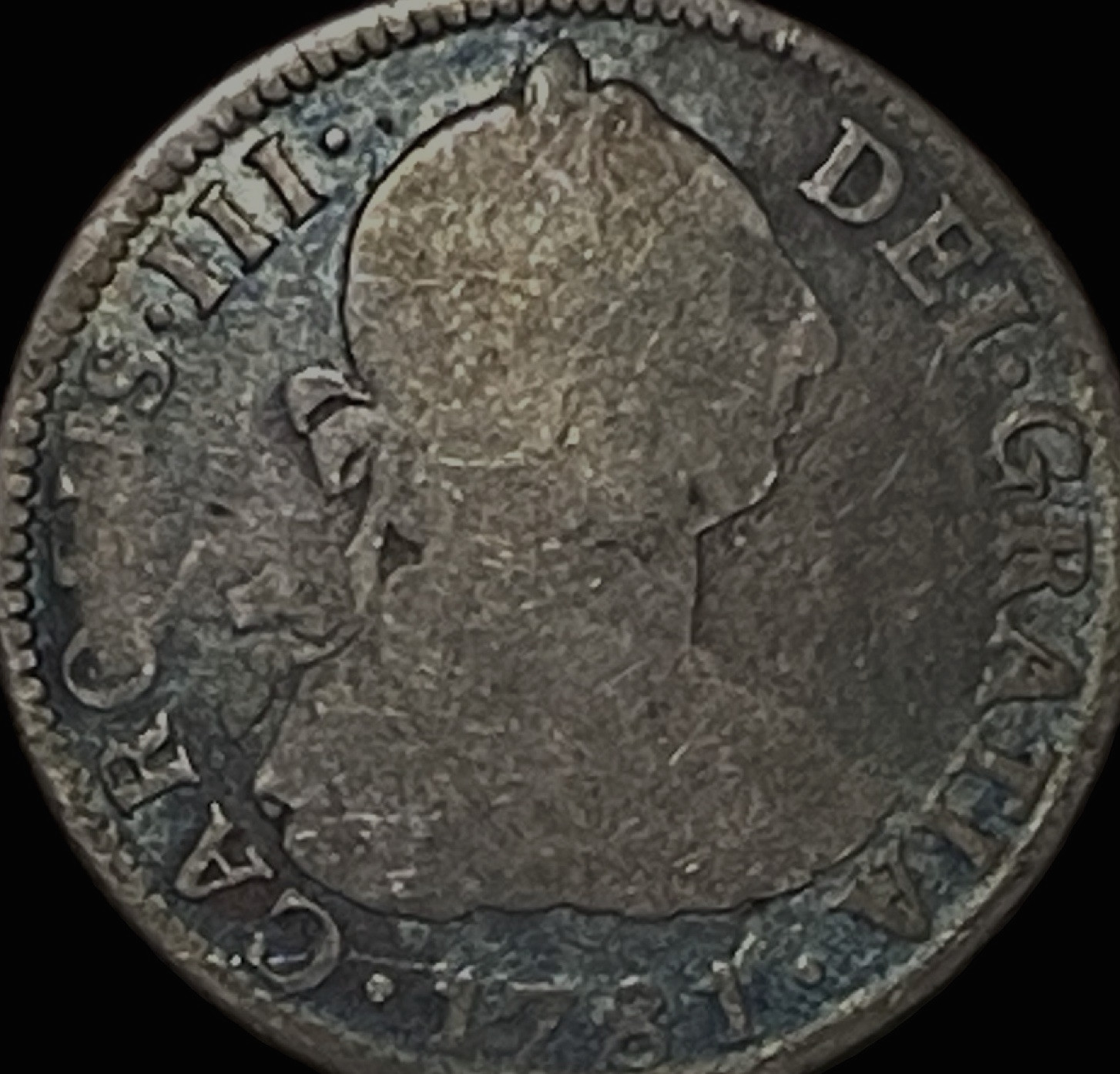 1781 FF Mexico 2 Reales 90.3% Silver Spanish Colony Coin Charles III KM 88.2
