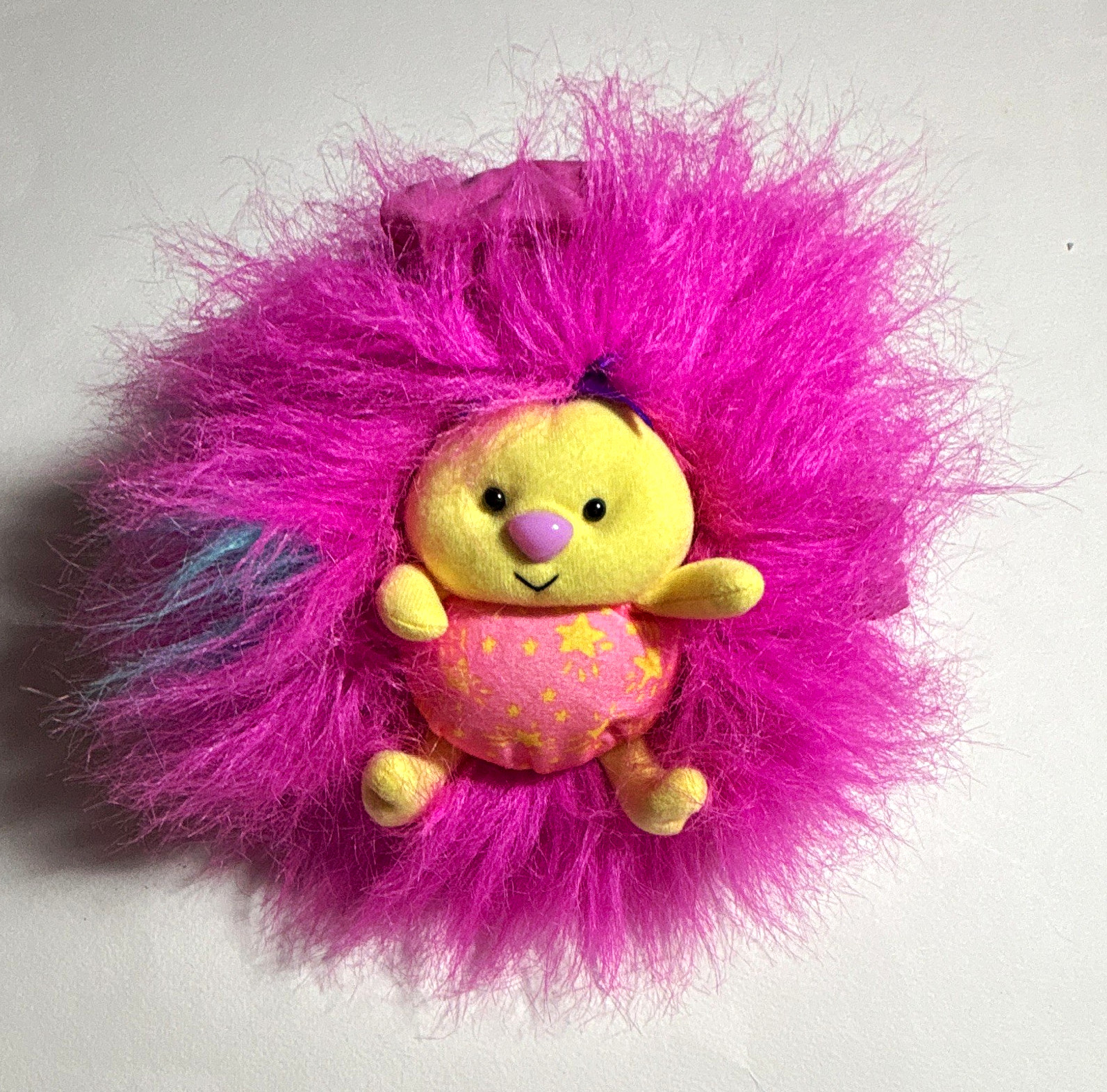 Vintage 1995 Tyco Li’l Fursons Pink Plush Doll Yellow Star Belly Vintage 1995 Tyco Li’l Fursons Pink Plush Doll Yellow Star Belly