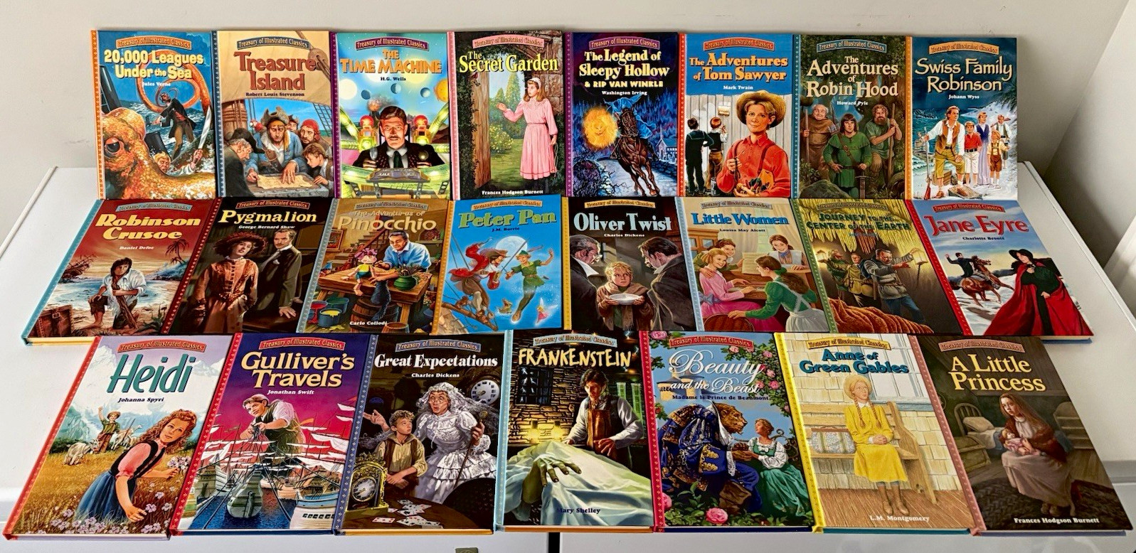 Treasury of Illustrated Classics Hardcover By Modern Publishing Lot of 23 