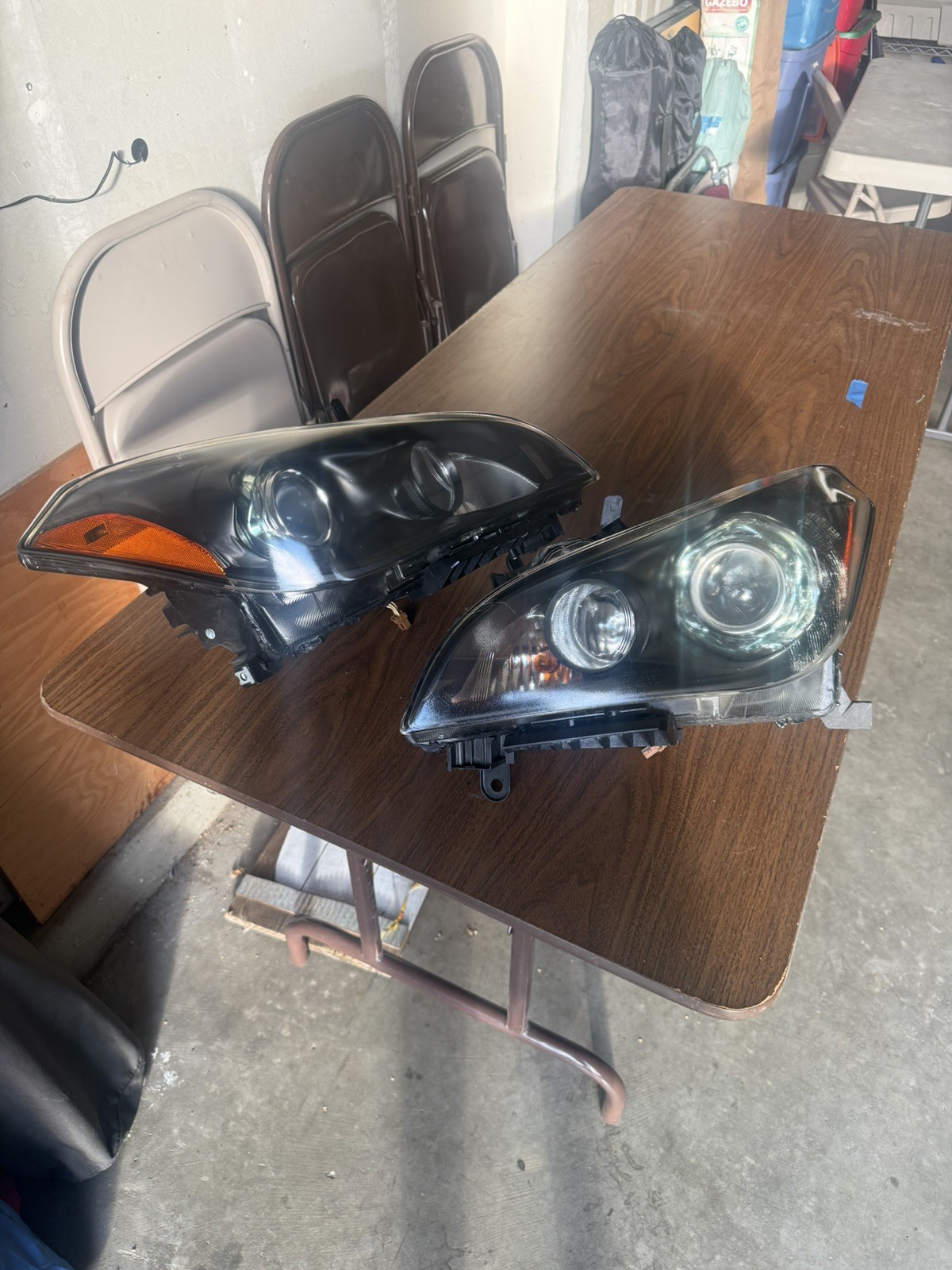 HID Headlight set 2011-2014 Infiniti M56 M37 Q70 w/o AFS Left+Right Pair Working