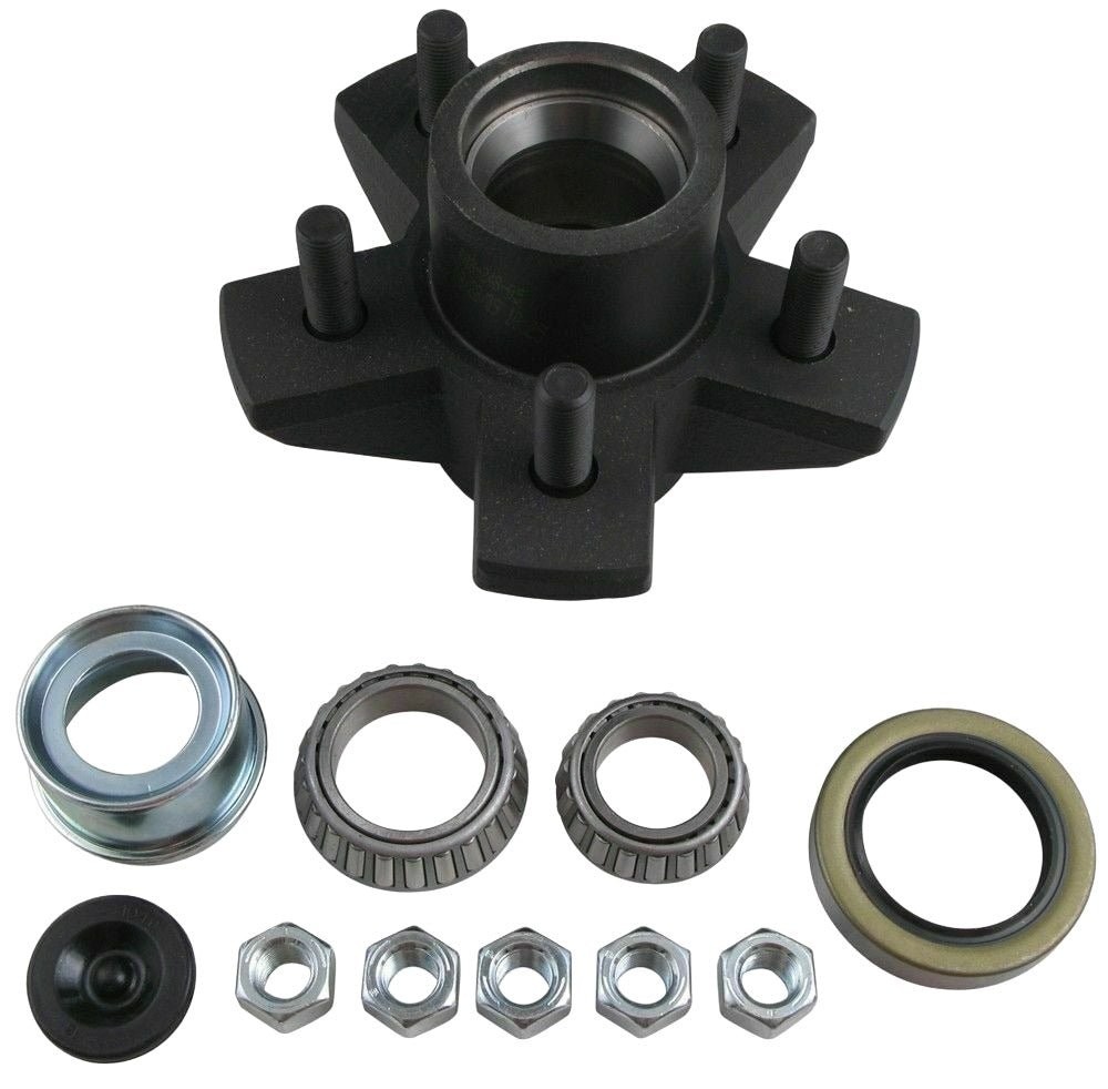 Genuine Dexter 5x4.75 Hub with 3500# Bearing Kit 8-248 Trailer Idler Axle Genuine Dexter 5x4.75 Hub with 3500# Bearing Kit 8-248 Trailer Idler Axle