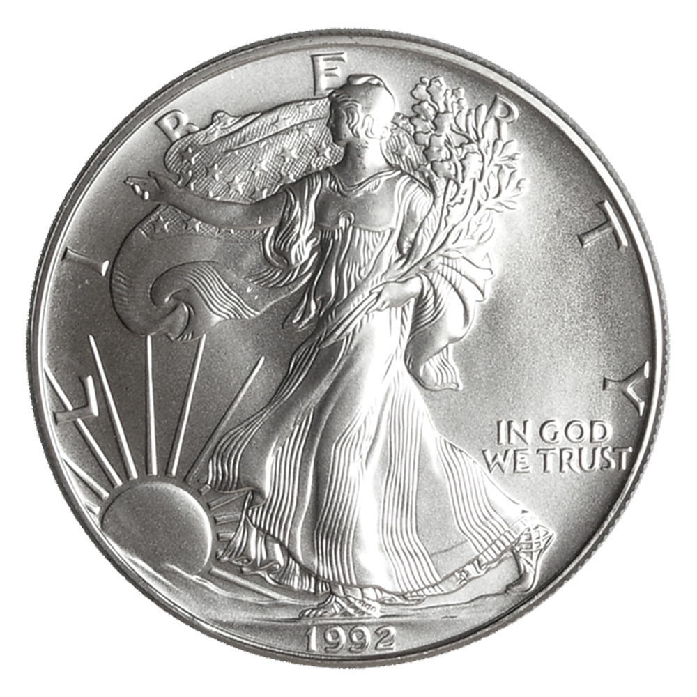 1992 $1 American Silver Eagle 1 oz Brilliant Uncirculated