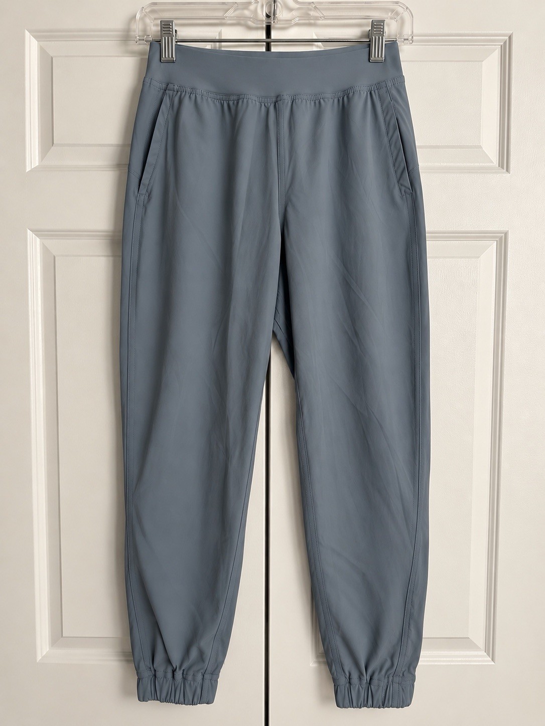 Lululemon Women’s Size 4 Blue Gray High Rise Jogger Pants Zip Ankle Pockets Lululemon Women’s Size 4 Blue Gray High Rise Jogger Pants Zip Ankle Pockets