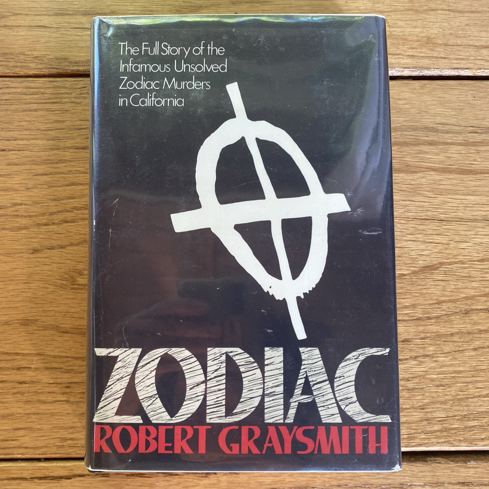 Zodiac By Robert Graysmith MYLAR COVERING 1986 zodiac serial killer 1st Print Zodiac By Robert Graysmith MYLAR COVERING 1986 zodiac serial killer 1st Print