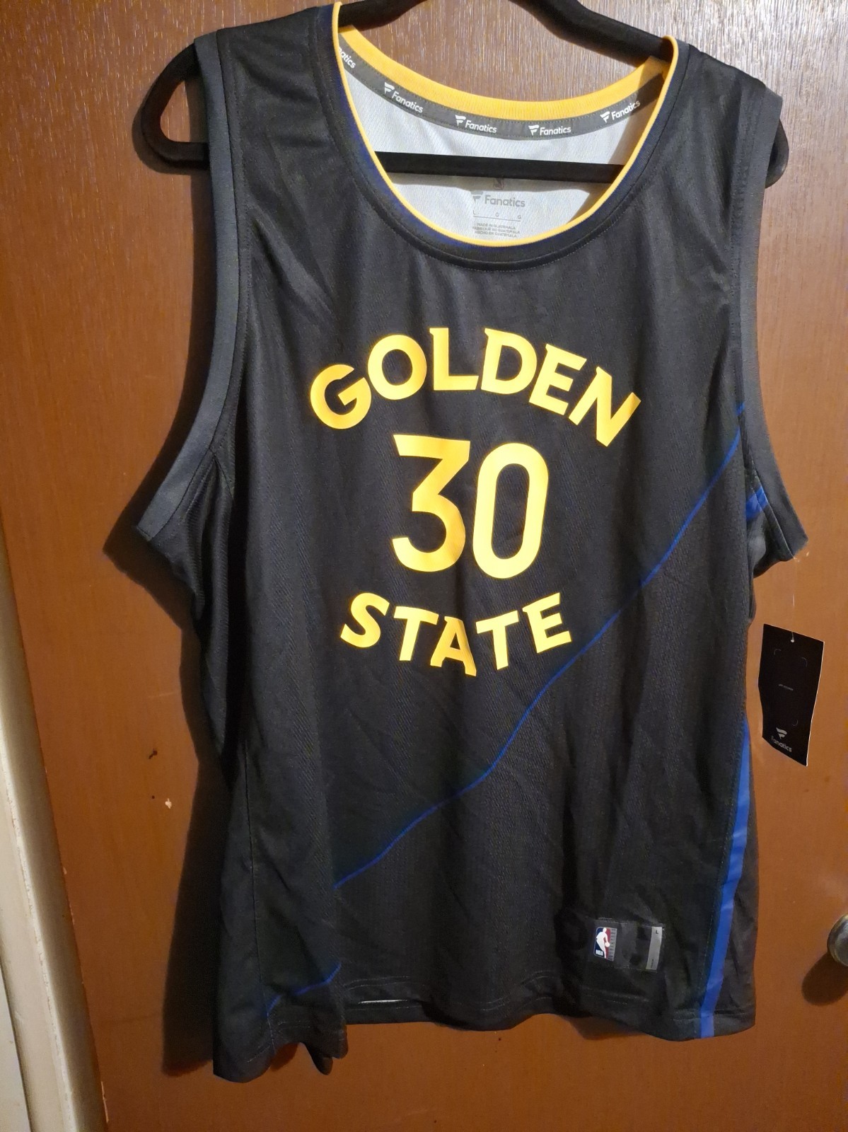 Mens Fanatics G.S. Warriors Stephen Curry Fast Break Replica Player Jersey Sz L Mens Fanatics G.S. Warriors Stephen Curry Fast Break Replica Player Jersey Sz L