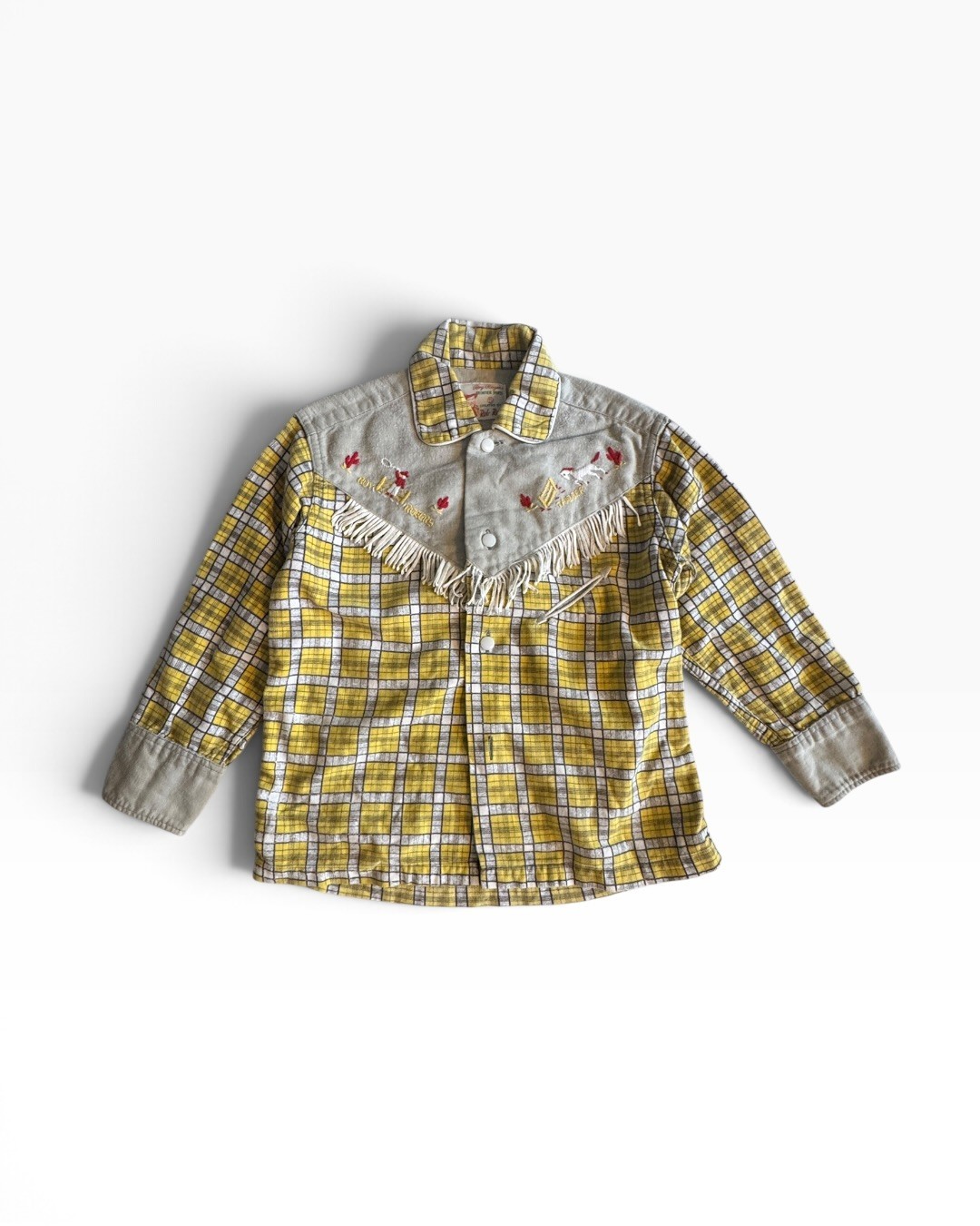 Roy Rogers Frontier Shirts Vintage 1950s Kids Western Shirt Size 5 - Rob Roy
