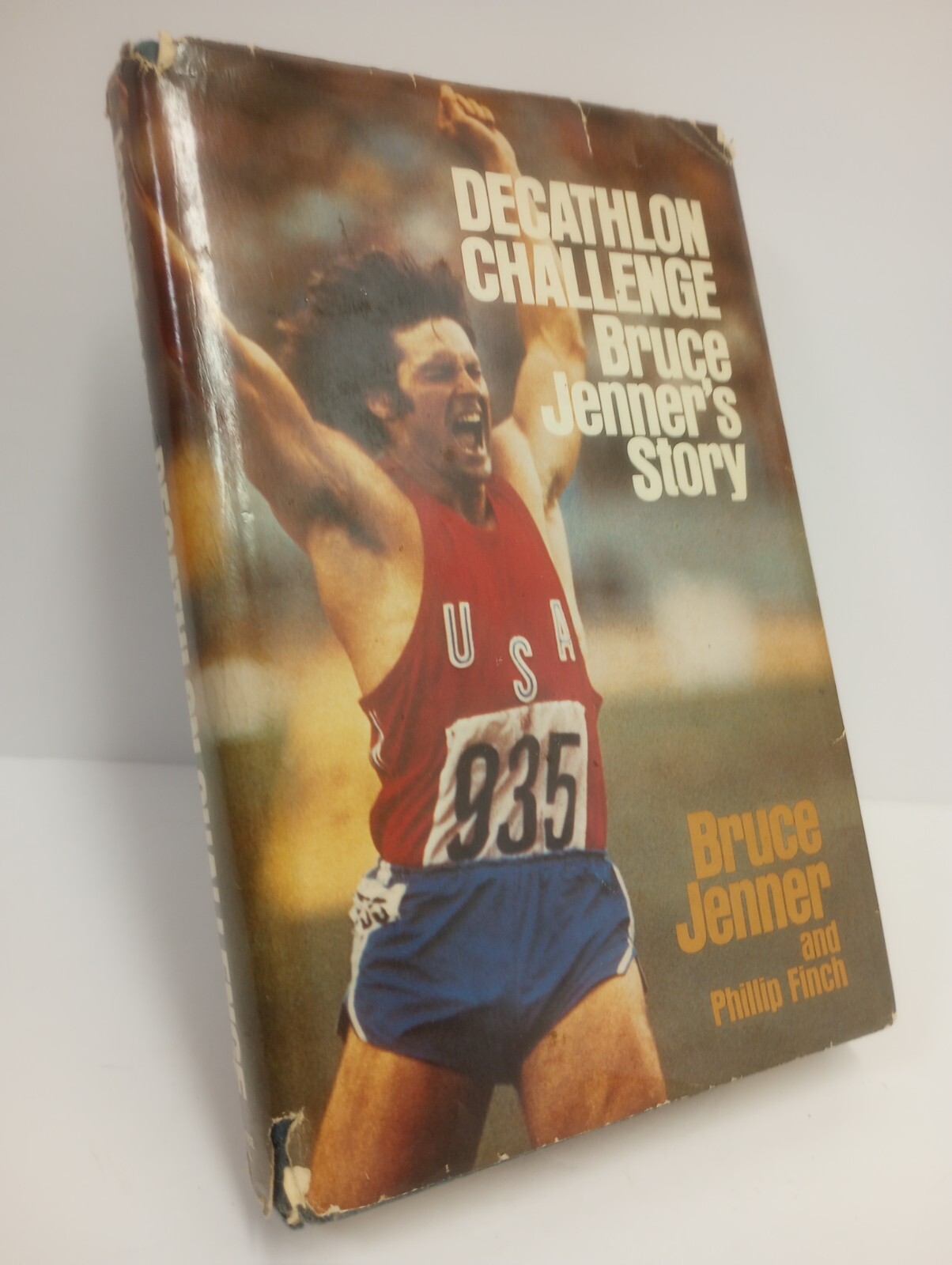 Bruce Jenner Decathlon Challenge USA Gold Medal 1977 First Edition Book - Signed