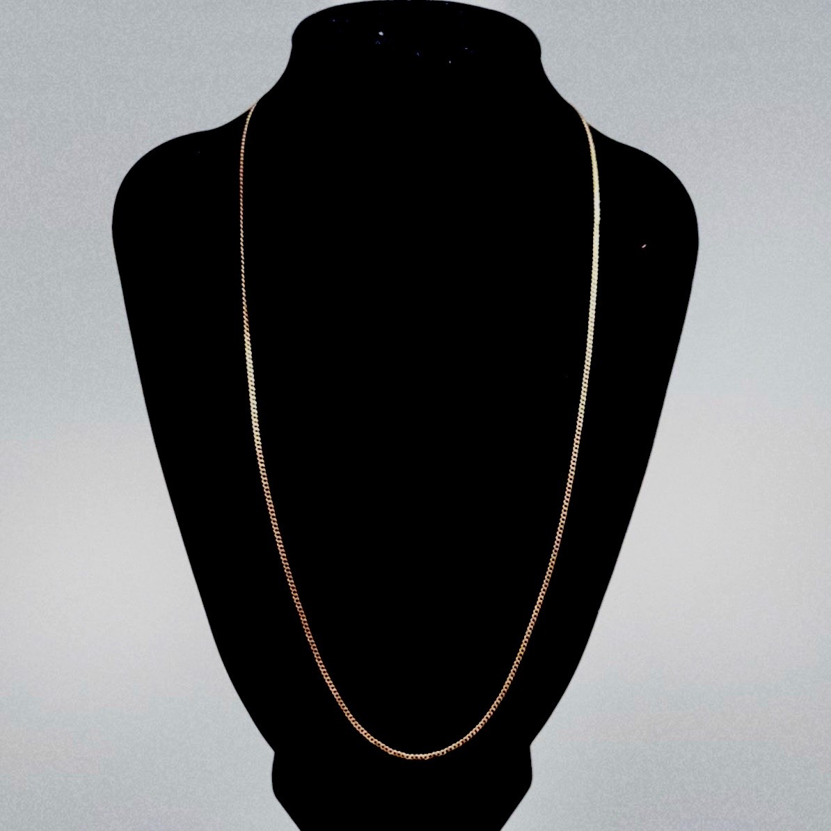 Vintage Mid Century 14k Solid Gold 18” Curb Link Chain, 2.4g Tested Vintage Mid Century 14k Solid Gold 18” Curb Link Chain, 2.4g Tested
