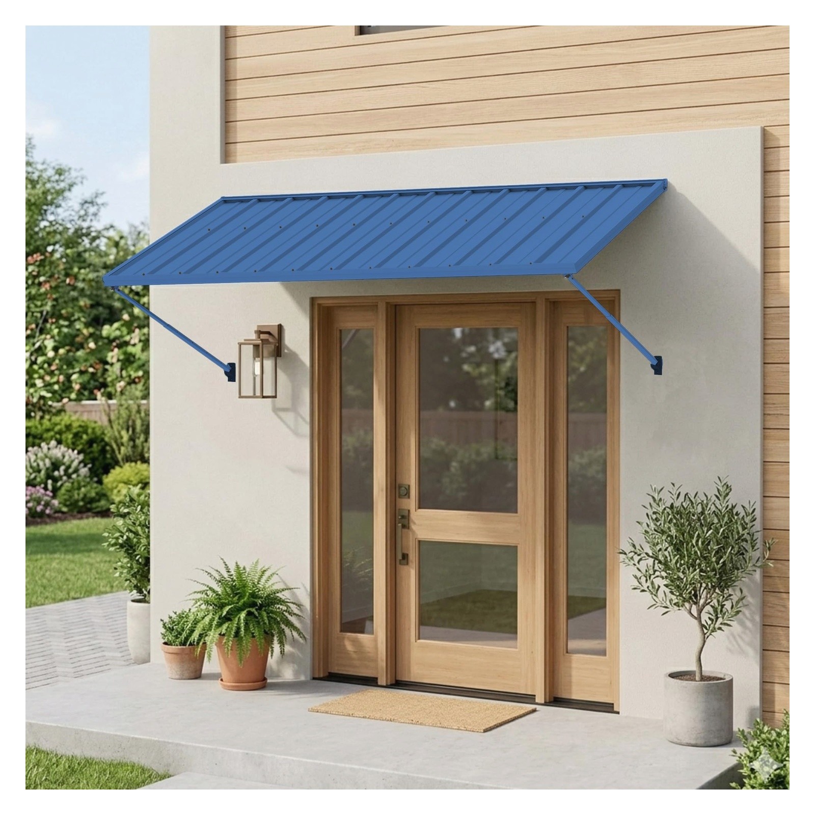 Kozyard Adjustable Door Window Awning – 4-Level Tilt 82\