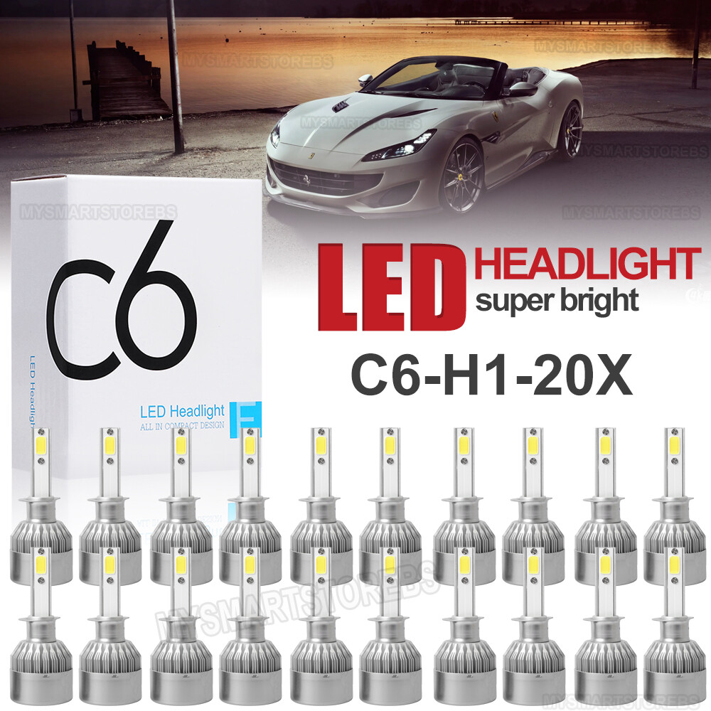 Wholesale 20x H1 LED Headlight Bulbs Conversion Kit 100W 32000LM 6000K White