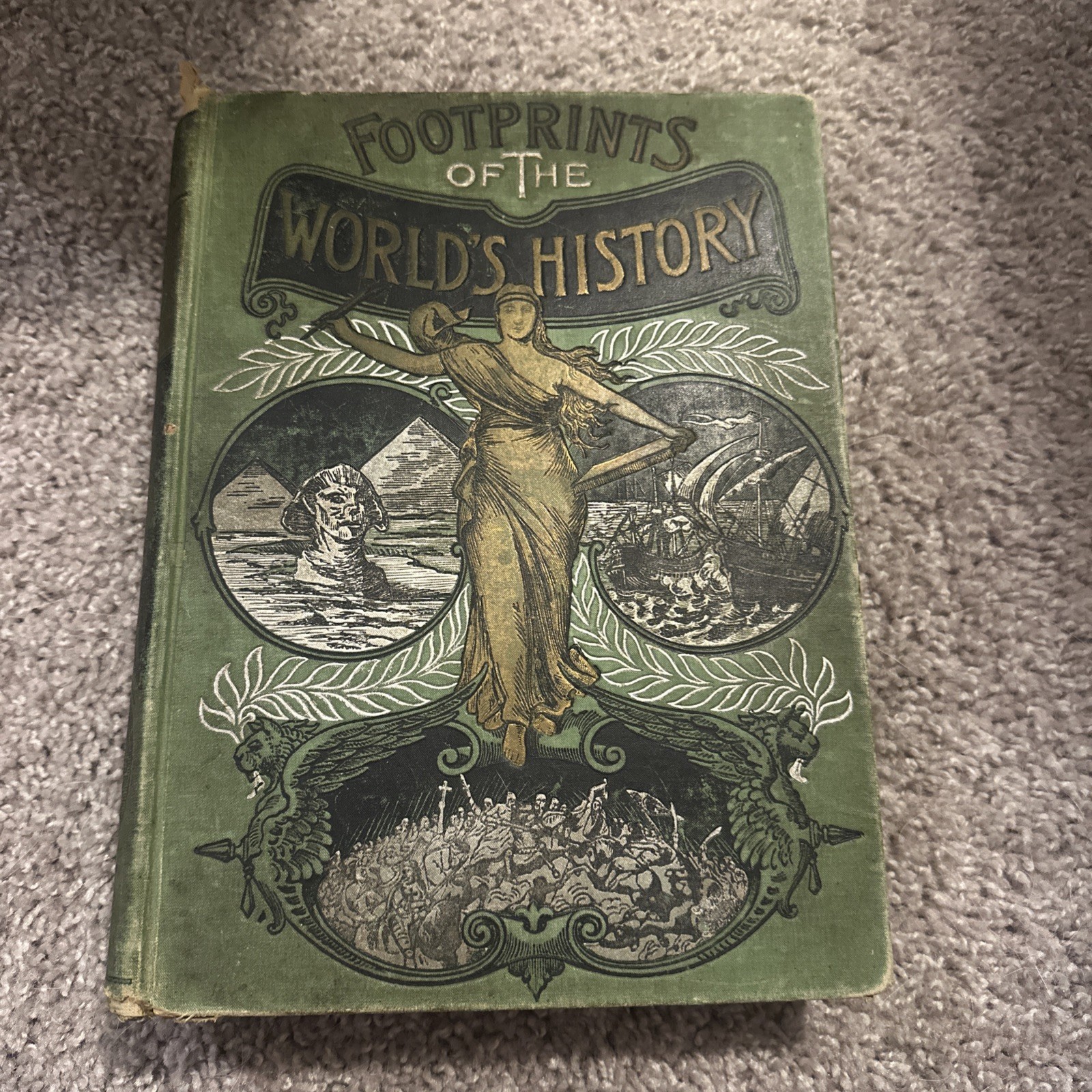 Wm. S. Bryan Footprints of the World\'s History Illustrated Hardcover 1890 Wm. S. Bryan Footprints of the World\'s History Illustrated Hardcover 1890