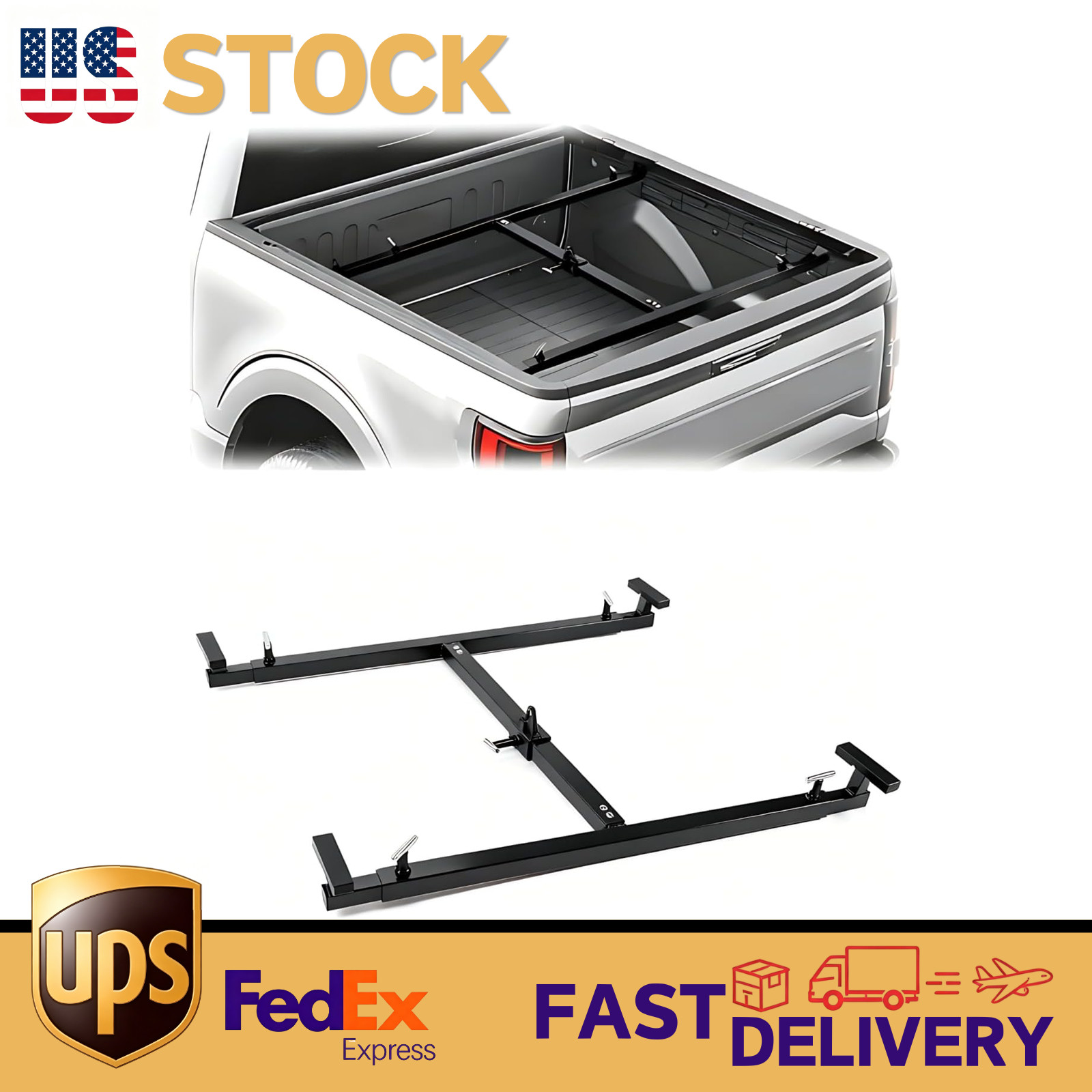 800LB Adjustable Truck Bed Lifter Box Lift For Pickups Trucks Powder Coated US