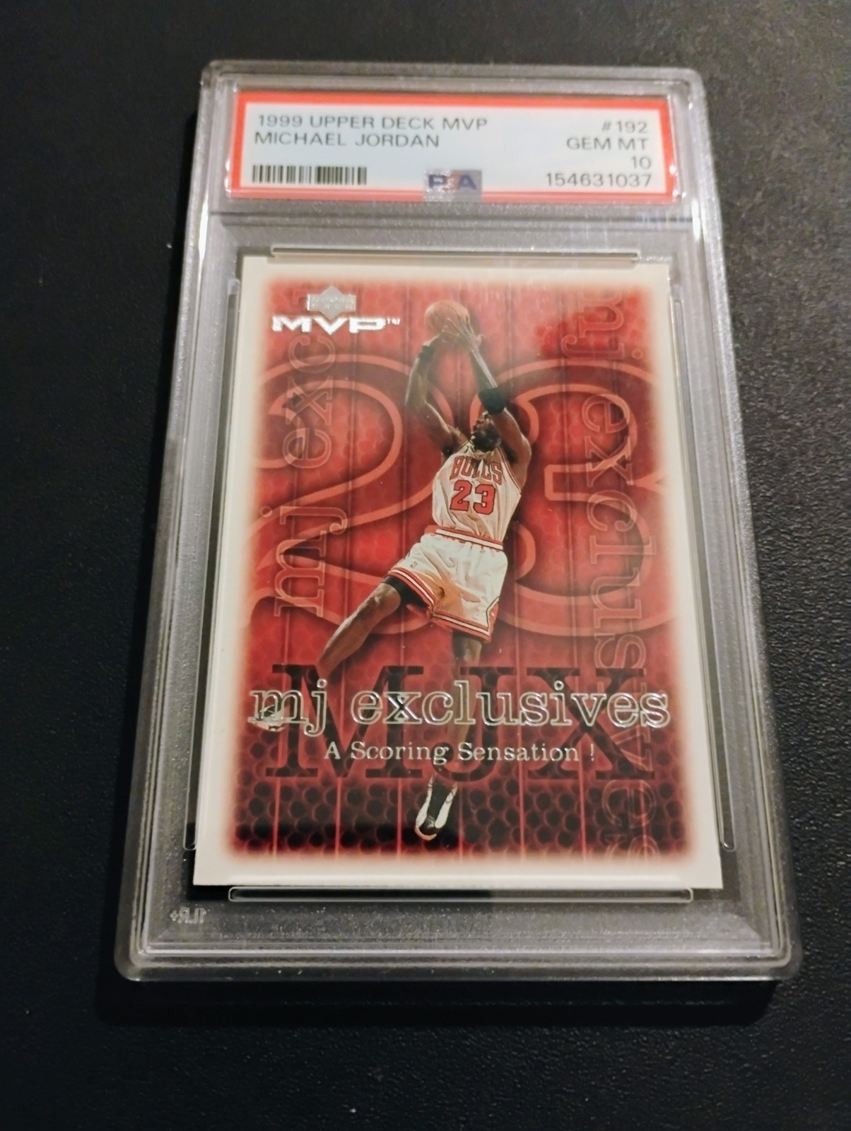 1999-00 Upper Deck MVP Michael Jordan #192 MJ Exclusives Bulls HOF PSA 10 GEM 🔥