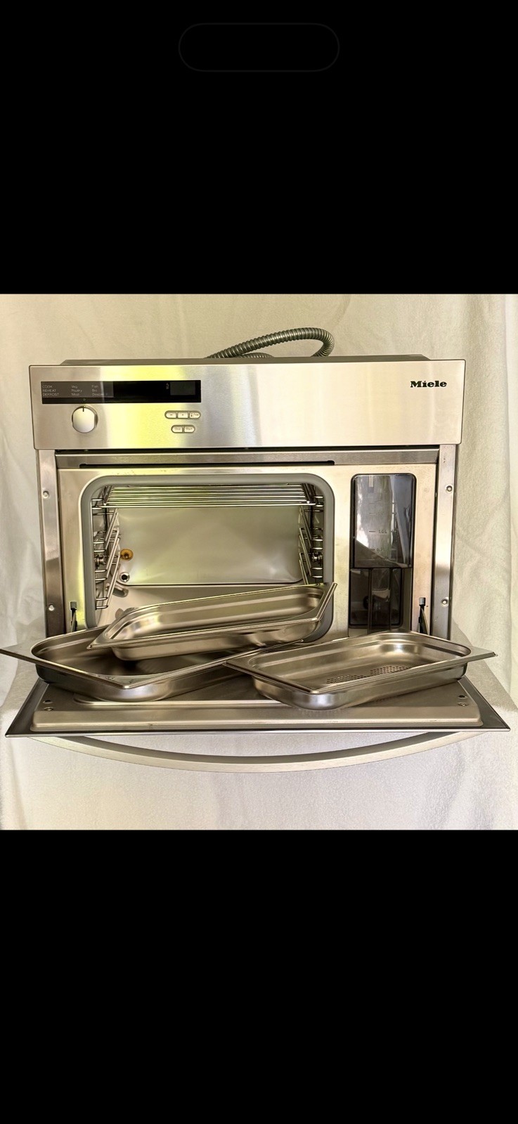 Miele Built-in Convection Steam Oven Model DG 155 Stainless Steel Miele Built-in Convection Steam Oven Model DG 155 Stainless Steel