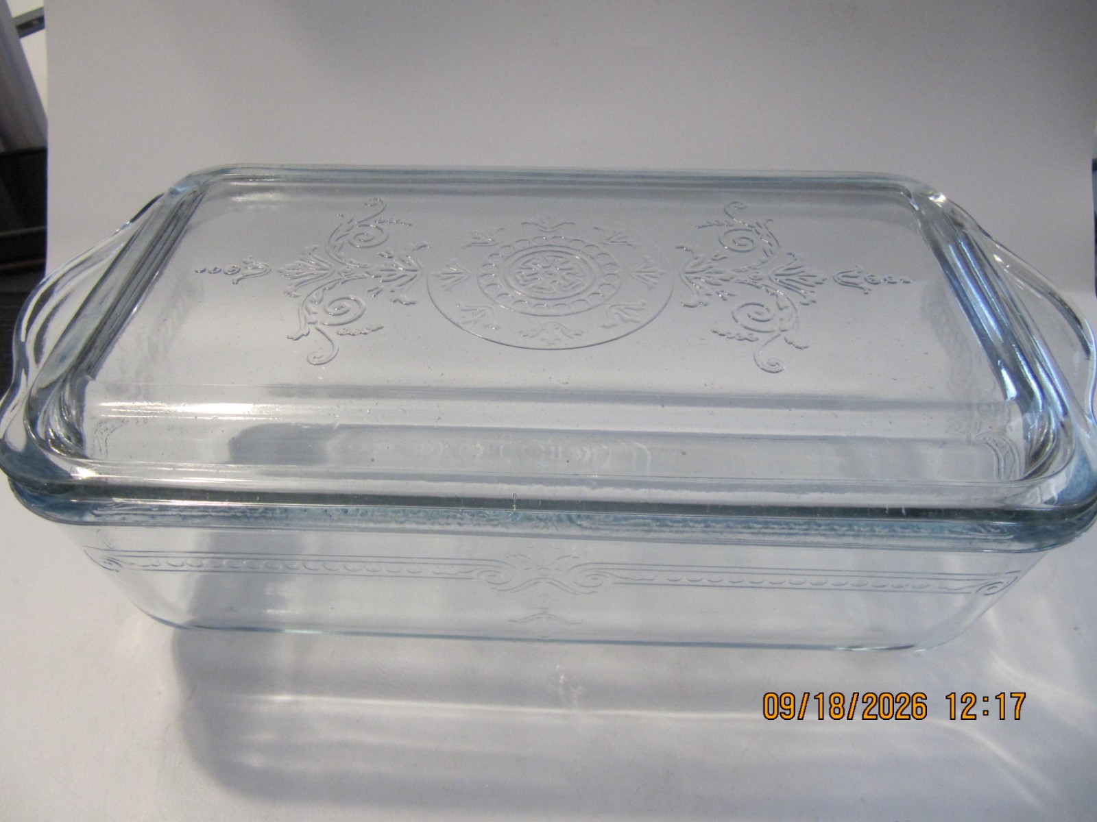 Vintage Fire King Sapphire Blue Philbe Large Refrigerator Dish & Lid - Excellent
