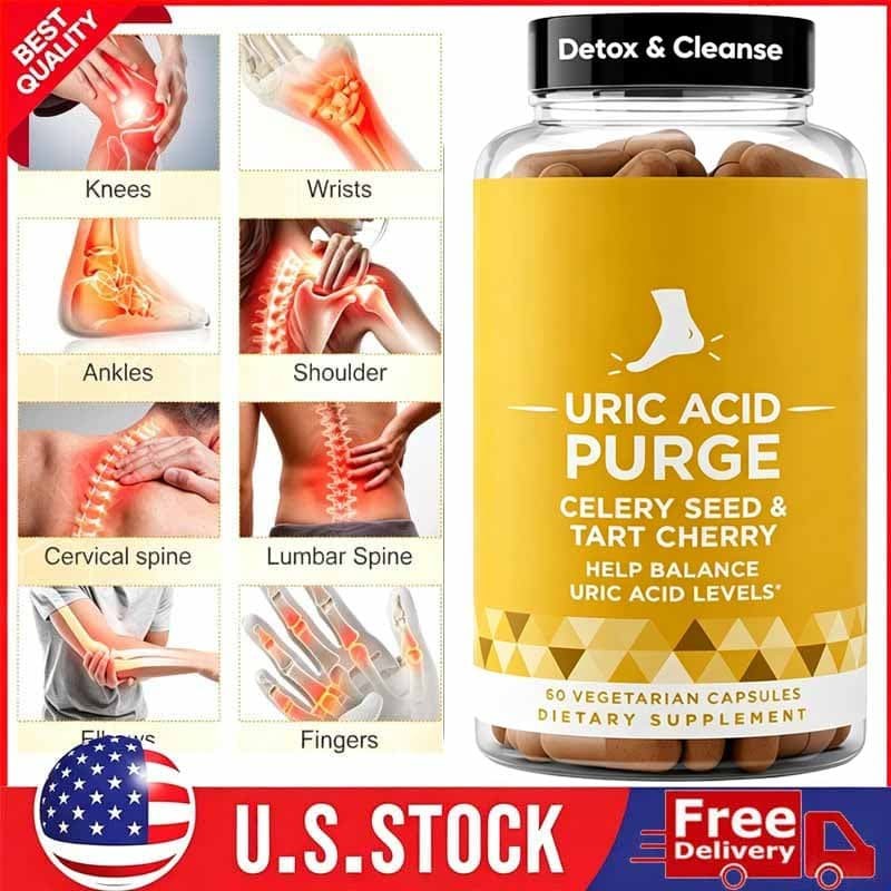Purge Uric Acid Flush Detox Cleanse Joint Support Active Mobility Tart Cherry