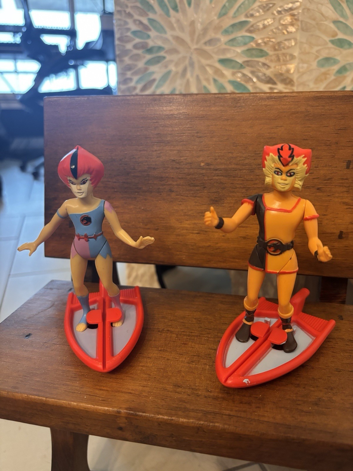 Vintage 1986 Thundercats Companions Wilykit & Wilykat With Space Boards Original Vintage 1986 Thundercats Companions Wilykit & Wilykat With Space Boards Original