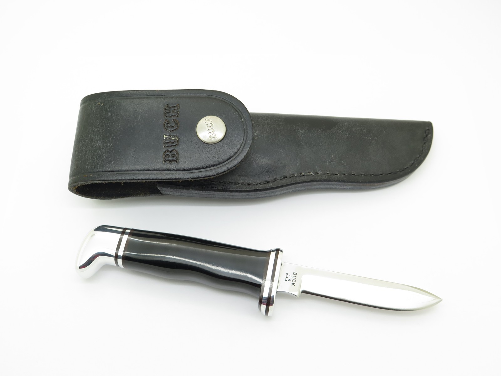 Vintage 1972-86 Buck 116 Caper 3 Liner USA Fixed Blade Hunting Knife (#6028)