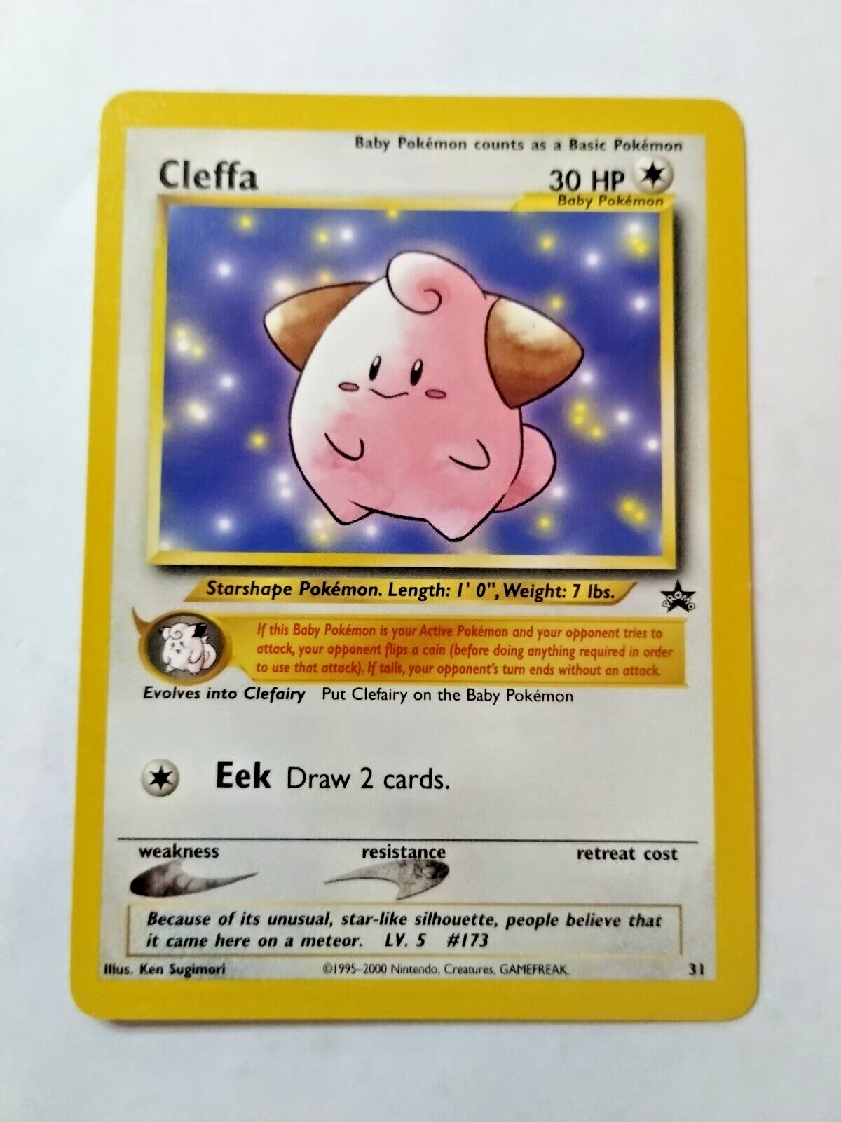 Pokémon TCG Cleffa Wizards Black Star Promos 31 Regular Promo - Uncirculated