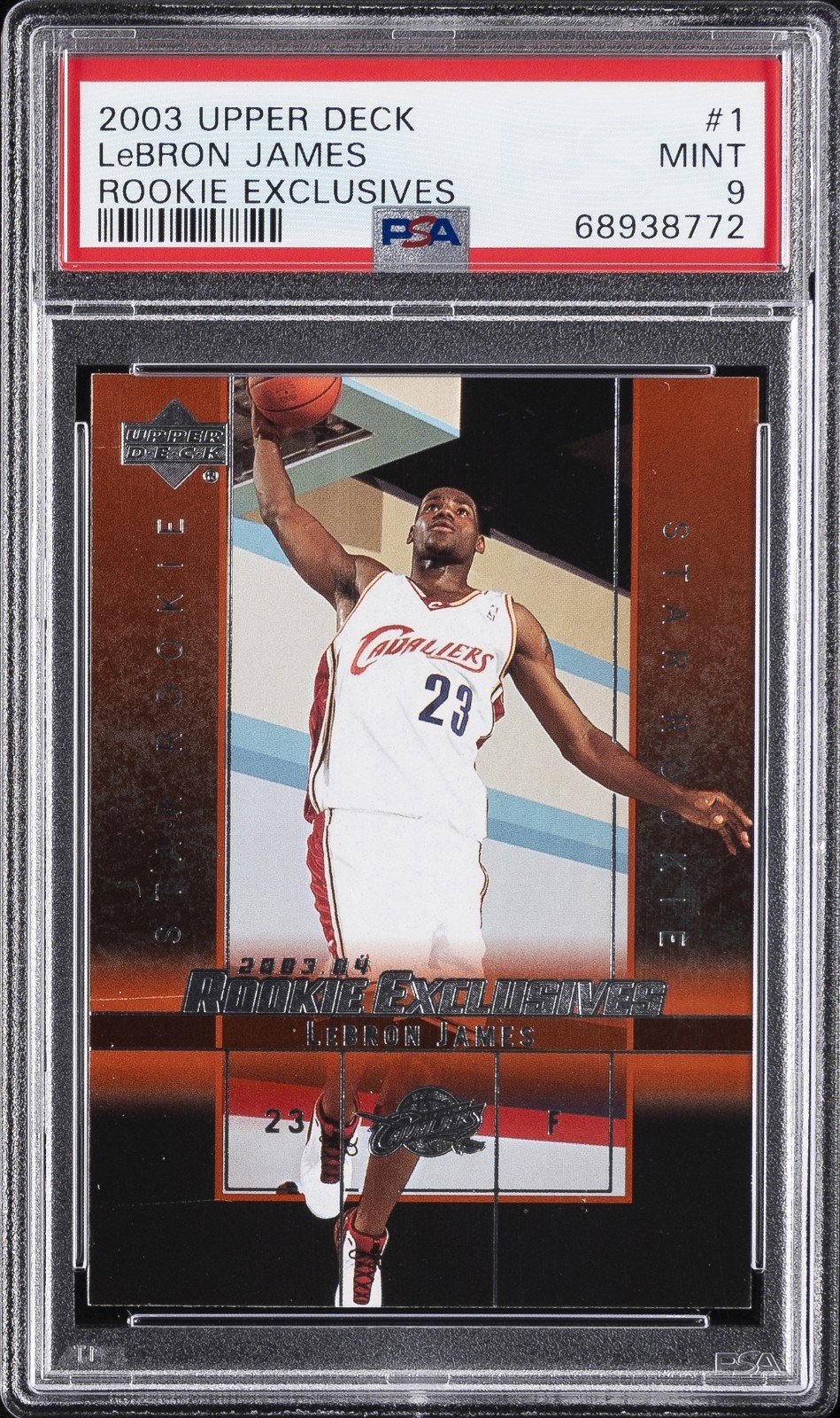 2003-04 Upper Deck Rookie Exclusives - LeBron James #1 PSA 9