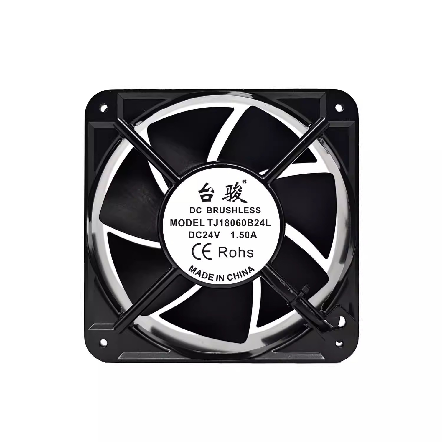 1PCS TJ18060B24L DC24V 1.5A 18060 18cm Metal Aluminium Frame Cooling Fan *vy