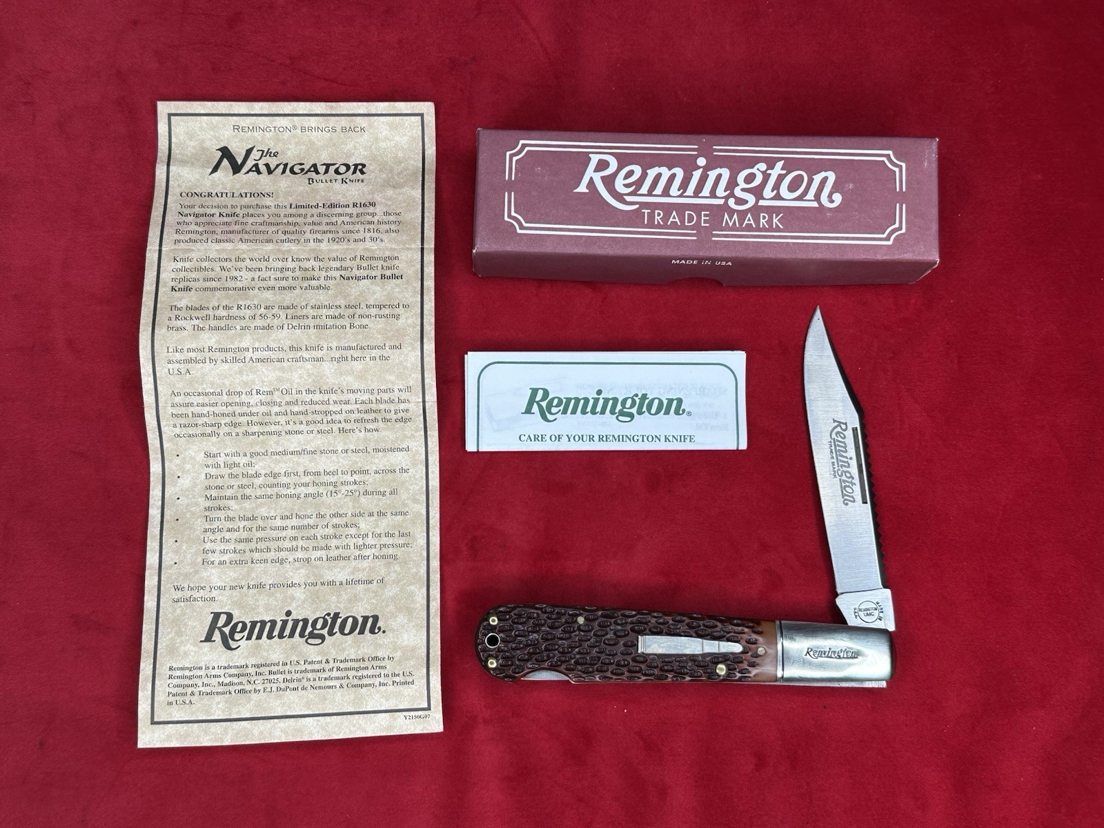 VINTAGE LIMITED EDITION 2000 REMINGTON NAVIGATOR BULLET POCKET KNIFE R1630 VINTAGE LIMITED EDITION 2000 REMINGTON NAVIGATOR BULLET POCKET KNIFE R1630