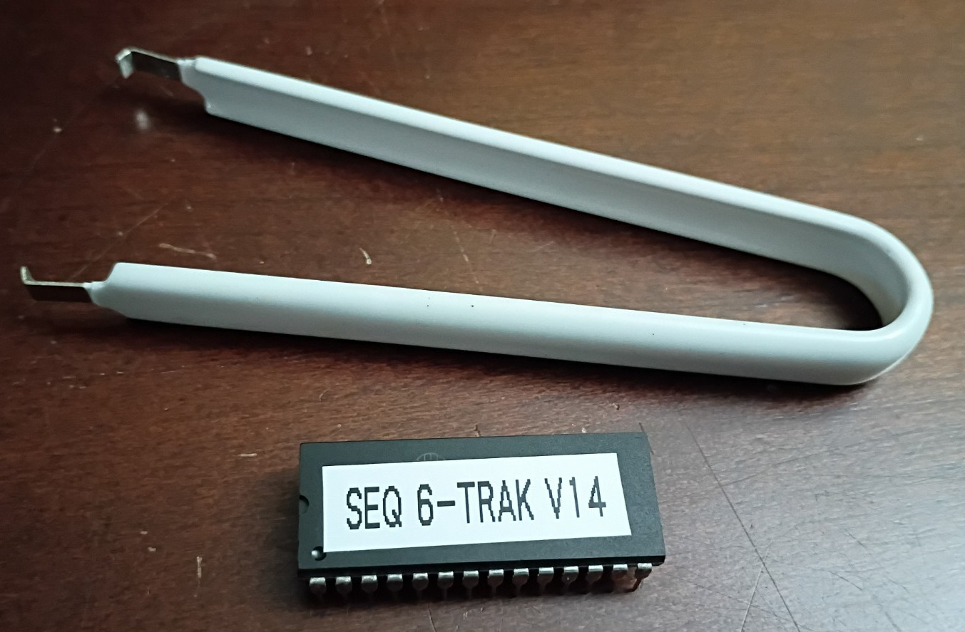 Sequential Circuits Six-Trak v14 EPROM Firmware Tauntek and Chip Puller Tool Sequential Circuits Six-Trak v14 EPROM Firmware Tauntek and Chip Puller Tool