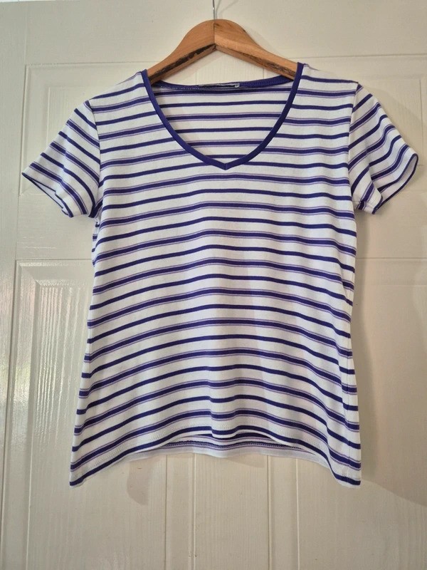 Purple striped tee Purple striped tee