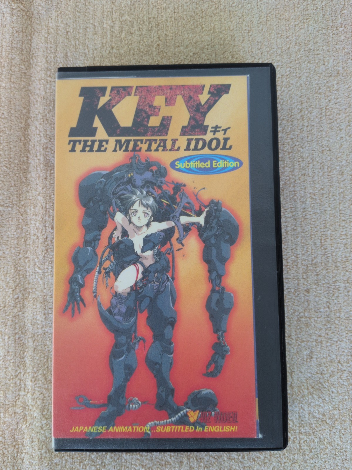Key The Metal Idol Subtitled Edition VHS Tape Viz Video Anime Vintage 1990s Key The Metal Idol Subtitled Edition VHS Tape Viz Video Anime Vintage 1990s
