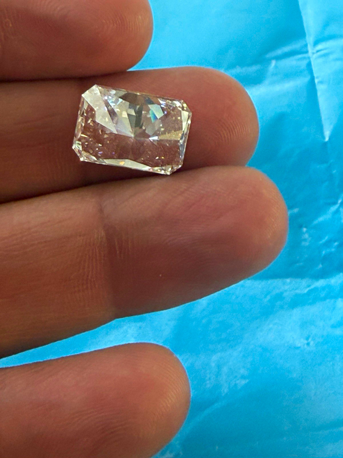 9.54 CT Lab-Created Diamond Radiant Cut F VS1 IGI Certified Loose Diamond