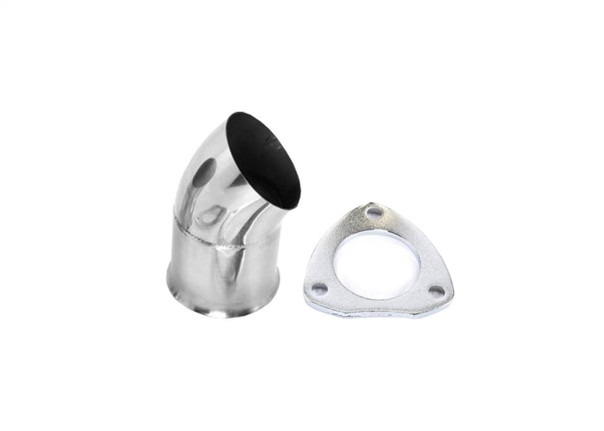 Exhaust Tail Pipe Turn Down With Gaskets High Performance Granatelli 307525-S