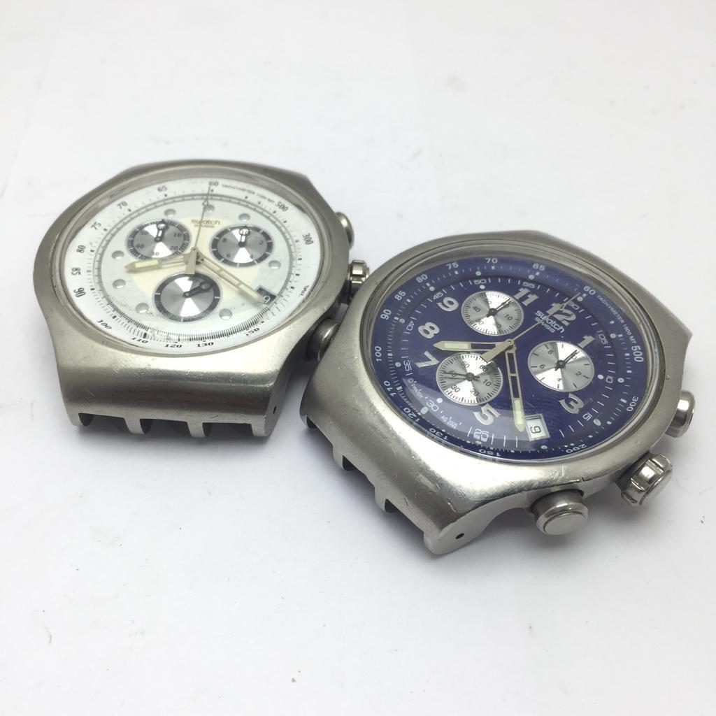 Swatch Irony V8 Panda Face Chronograph Tachymeter Sports Watch Glass Swatch Irony V8 Panda Face Chronograph Tachymeter Sports Watch Glass