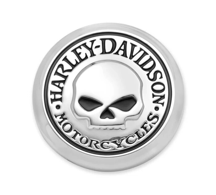 NEW GENUINE HARLEY DAVIDSON WILLIE G SKULL MEDALLION STICK IT METAL NEW GENUINE HARLEY DAVIDSON WILLIE G SKULL MEDALLION STICK IT METAL