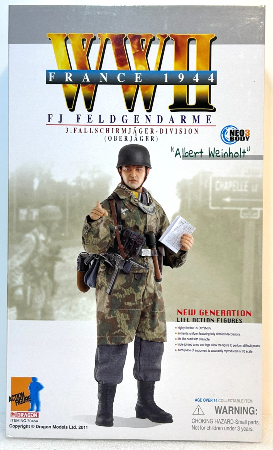 Dragon 1/6 WWII Albert Weinholt FJ Feldgendarme Fallschirmjager 70464 NIB