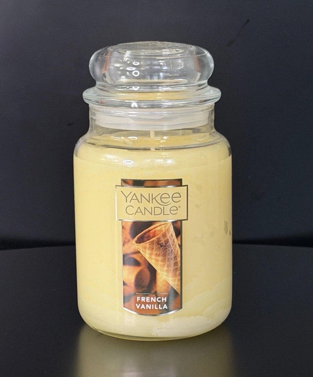 Yankee Candle French Vanilla Classic 22oz Large Jar Single Wick Candle New Yankee Candle French Vanilla Classic 22oz Large Jar Single Wick Candle New