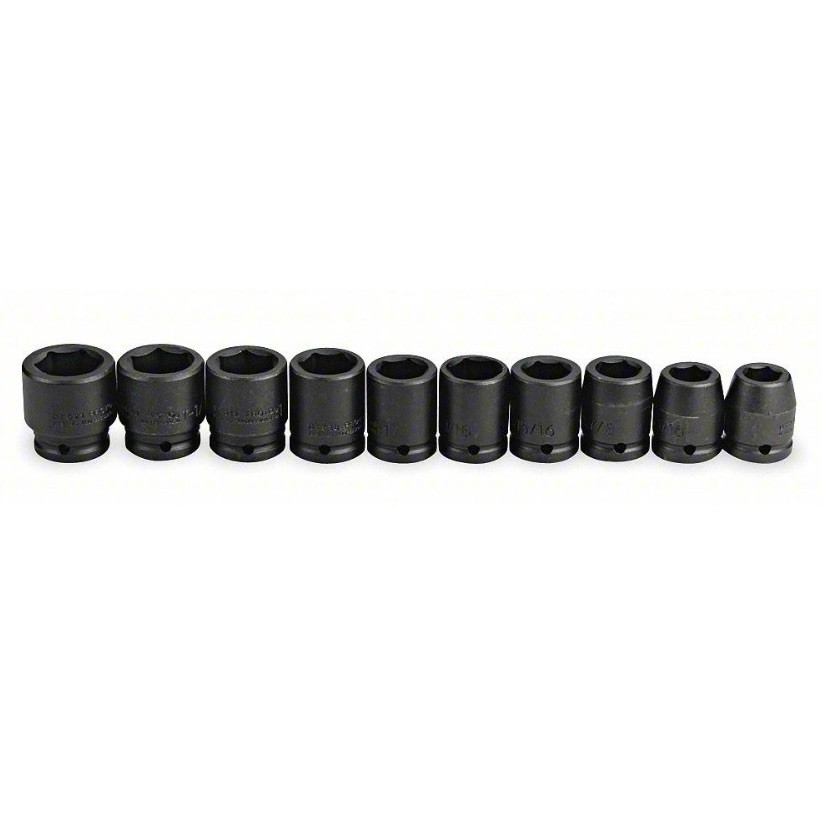NEW Proto J07500-10 3/4” Drive Impact Socket Set 10 Pc SAE USA NEW Proto J07500-10 3/4” Drive Impact Socket Set 10 Pc SAE USA