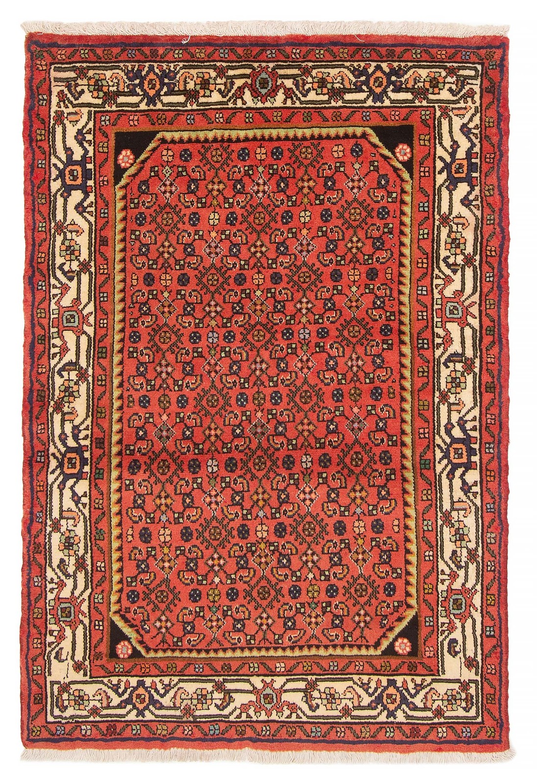 Vintage Hand-Knotted Area Rug 3\'8\